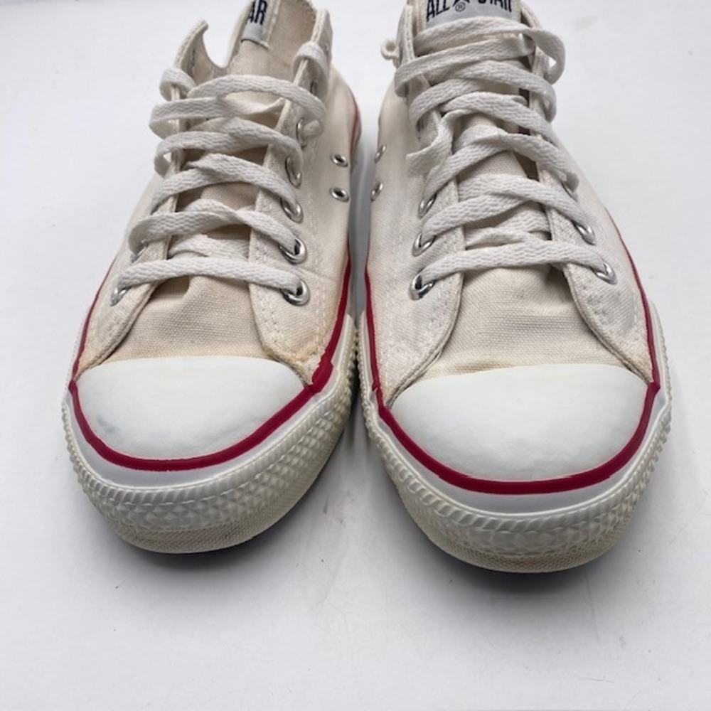 Converse Chuck Taylor All Star Sneakers Mens 10 Cream Canvas Made in USA Vintage - Picture 2 of 13